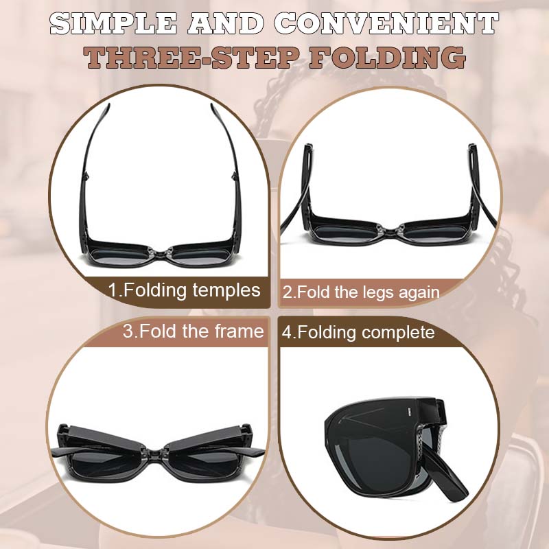 💥 Innovative Dual-Mode Clip-On-Sonnenbrille für Brillenträger💥