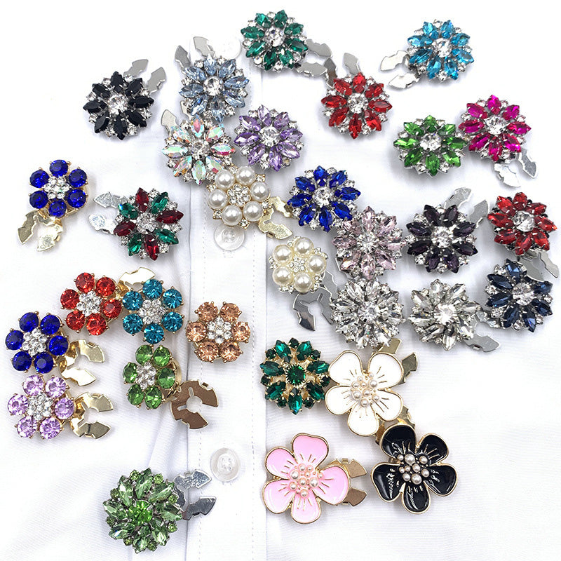 Blumen-Diamant-Ärmelknöpfe