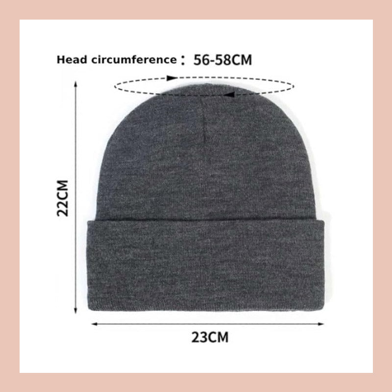 Seidengefütterte Strickmütze für den Winter