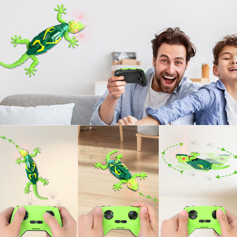 Infrarot-Wandkletter-Gecko-Spielzeug mit Licht 🦎✨