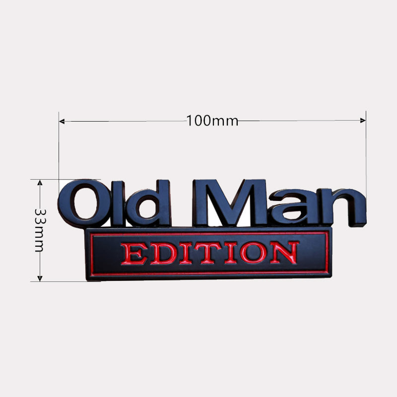 Autoaufkleber für Senioren/🚗 Autoaufkleber „Old Man Edition“