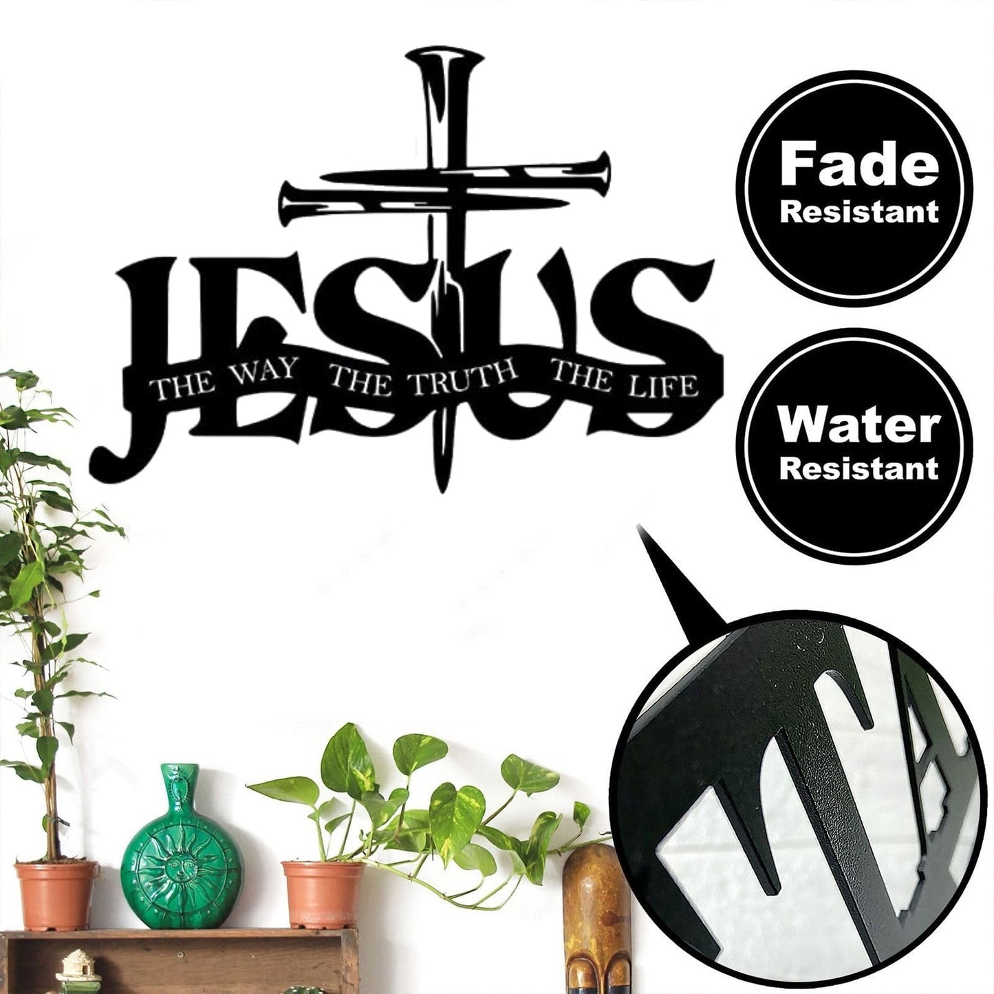 (🎁Letzter Tag 49% Rabatt)🔥Jesus & Kreuz Design Wandkunst⌛Limitierte handgefertigte Serie
