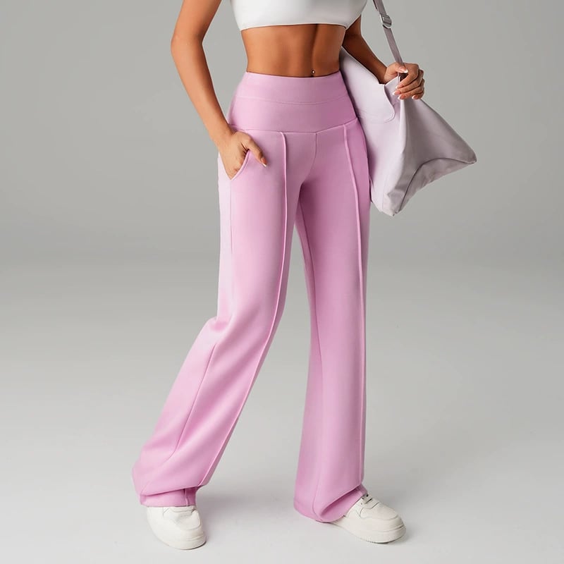 💕 Damen-Unifarbene Weite Straight-Leg-Hose