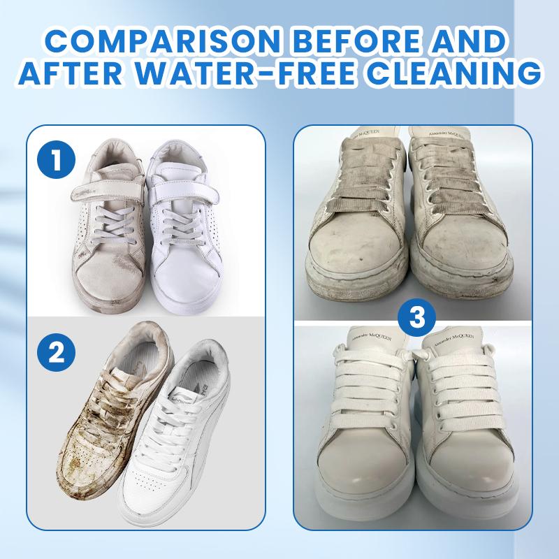 No-Wash Schuh- und Lederreinigercreme – Fleckenentferner mit Schwamm, geeignet für Turnschuhe, Leder und Autoinnenräume