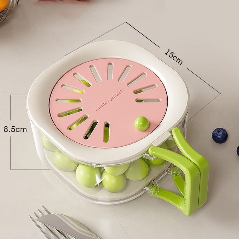 Multifunktionaler 2-in-1-Teleskop-Abtropfkorb für Obst und Gemüse