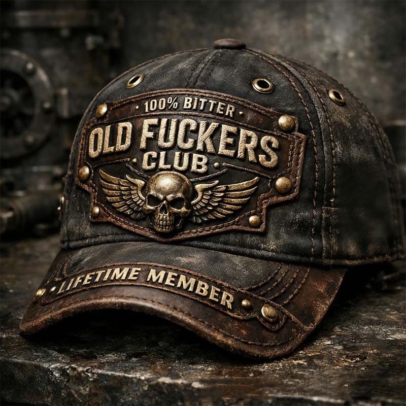 Old Fuckers Club Vintage bestickte Kappe