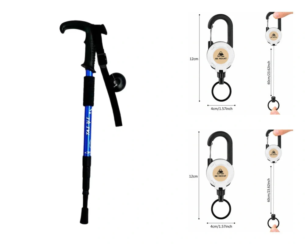 Verstellbarer Wanderstock aus Aluminium