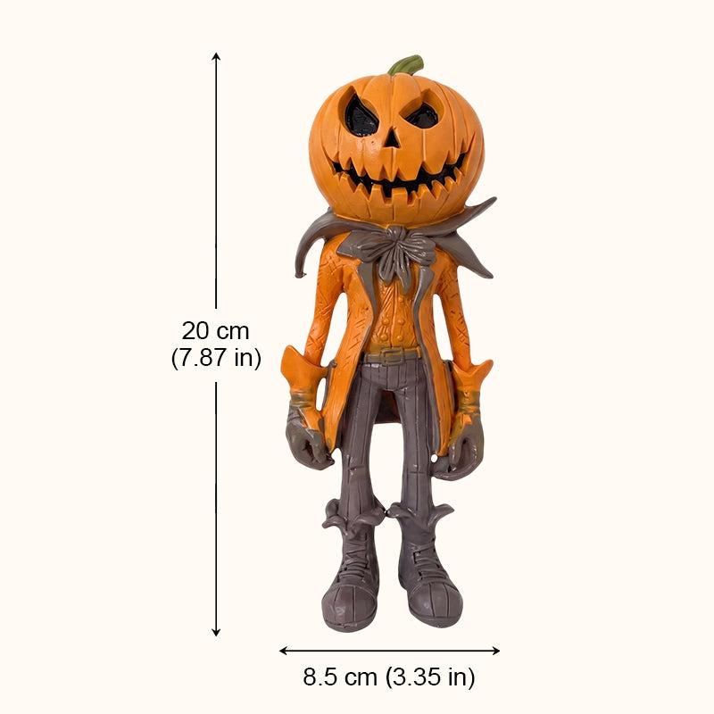 🎃 Halloween-Dekoration: Kürbiskopf-Figur