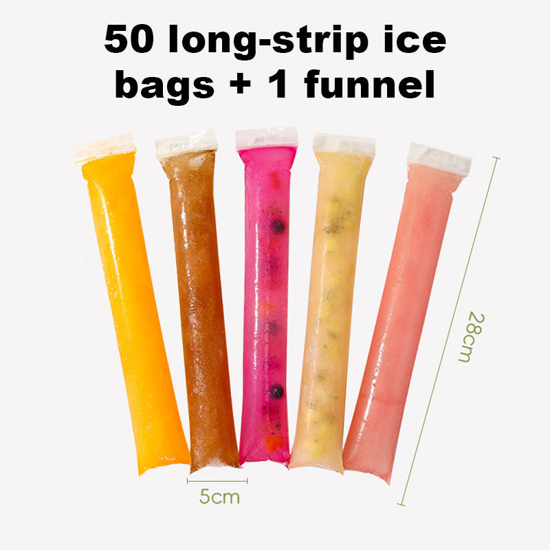 Einwegbeutel für Eis am Stiel – DIY-Formen für selbstgemachtes Eis am Stiel – Selbstverschließende Beutel in Lebensmittelqualität