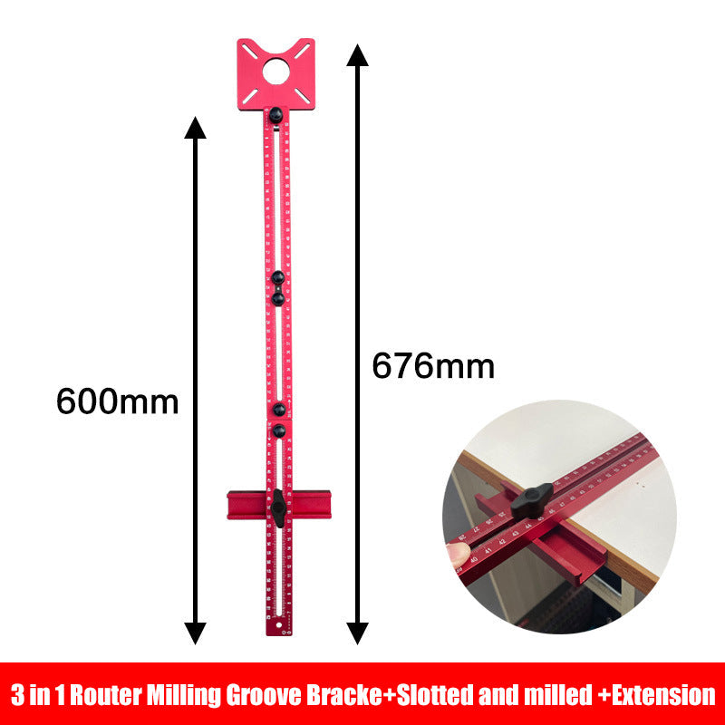 🔧 NUR FÜR BEGRENZTE ZEIT: 50 % RABATT! ✨ 3-in-1-Fräshalter für Nuten – verstellbar, Zoll-/cm-Skalen, modularer Aufbau 🛠️