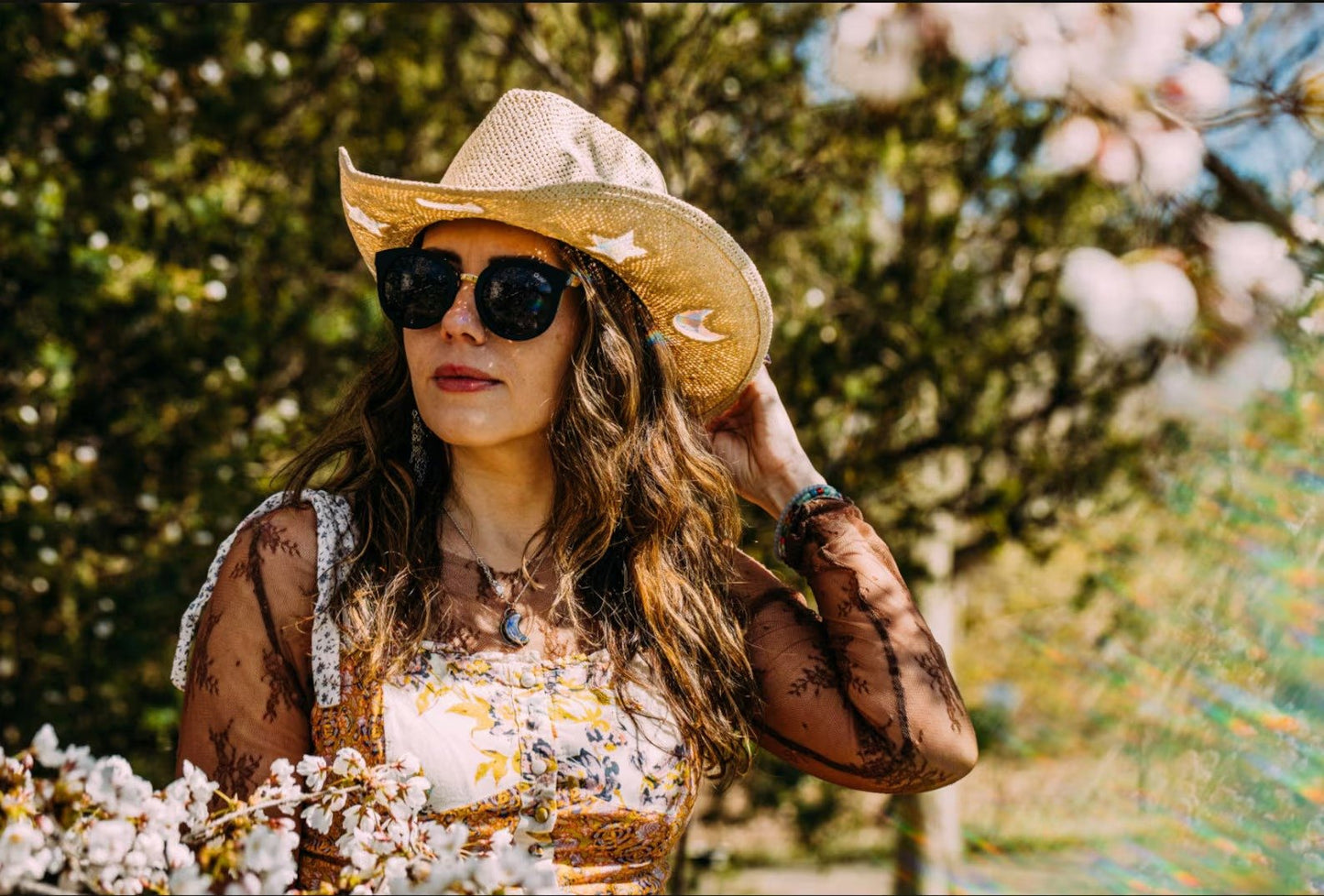 Letzter Tag 50% Rabatt🔥Sonnenfänger Cowgirl Stroh Prisma Hut