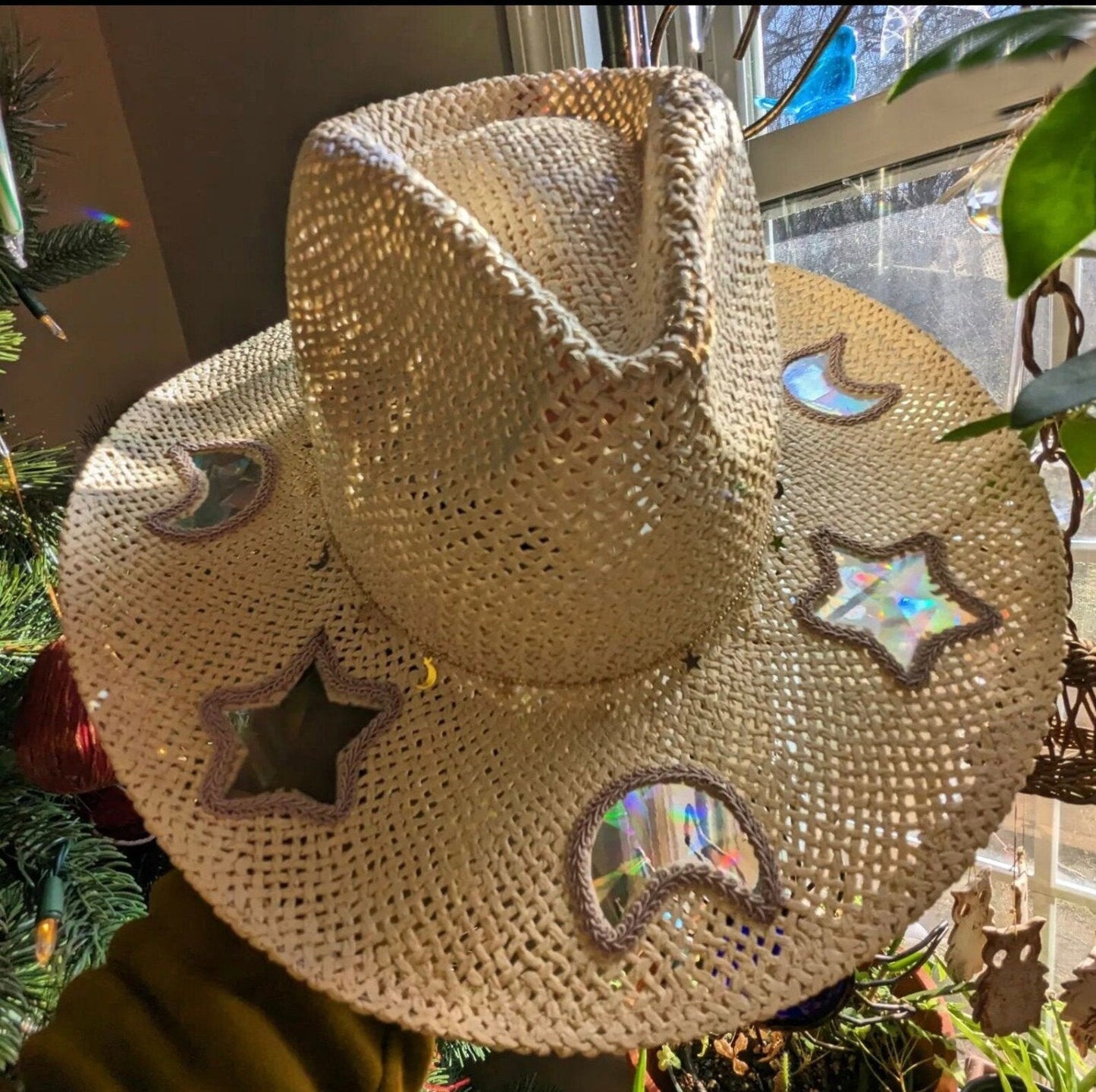 Letzter Tag 50% Rabatt🔥Sonnenfänger Cowgirl Stroh Prisma Hut