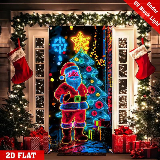 Fluoreszierender Weihnachts-Türbehang Party-Banner