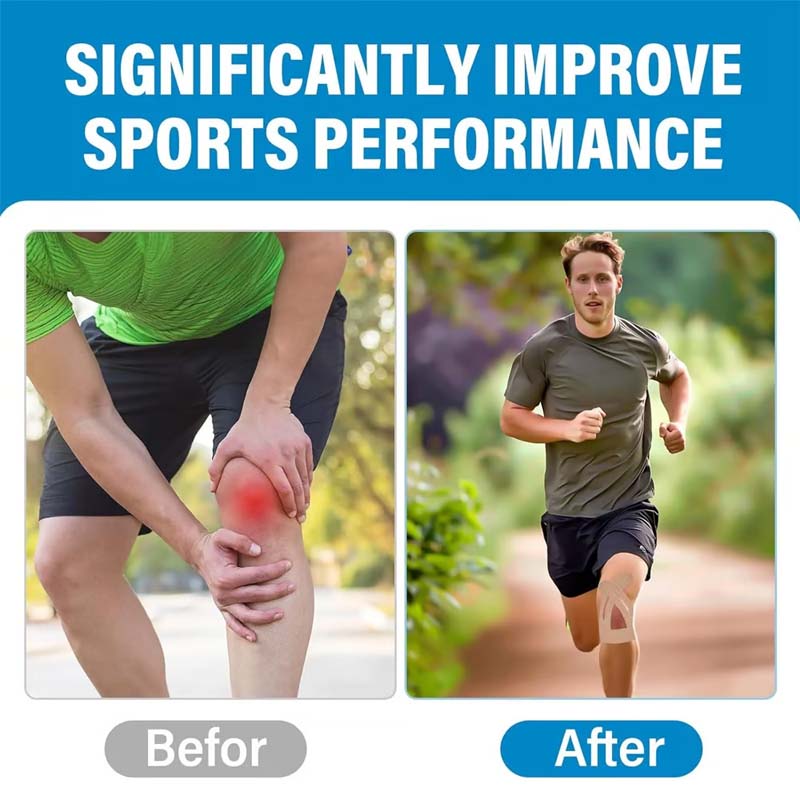 [Knieschützer für den Sport | Atmungsaktive und wasserdichte, vorgeschnittene Bänder]