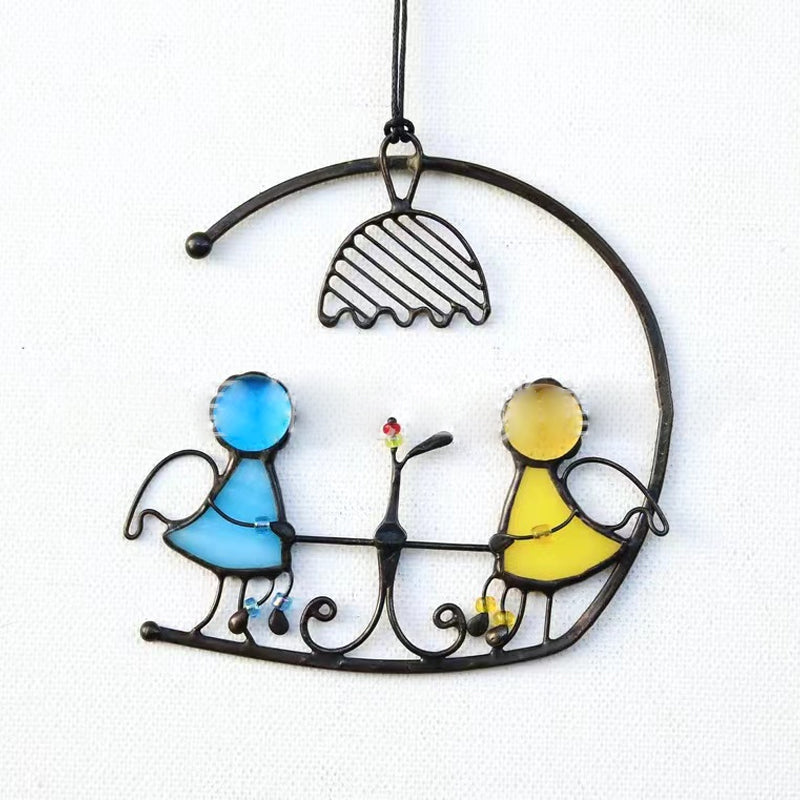 Sonnenfänger, Fensterbehang, Buntglaskunst