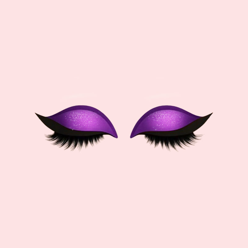 Lidschatten Wimpern Make-up Aufkleber