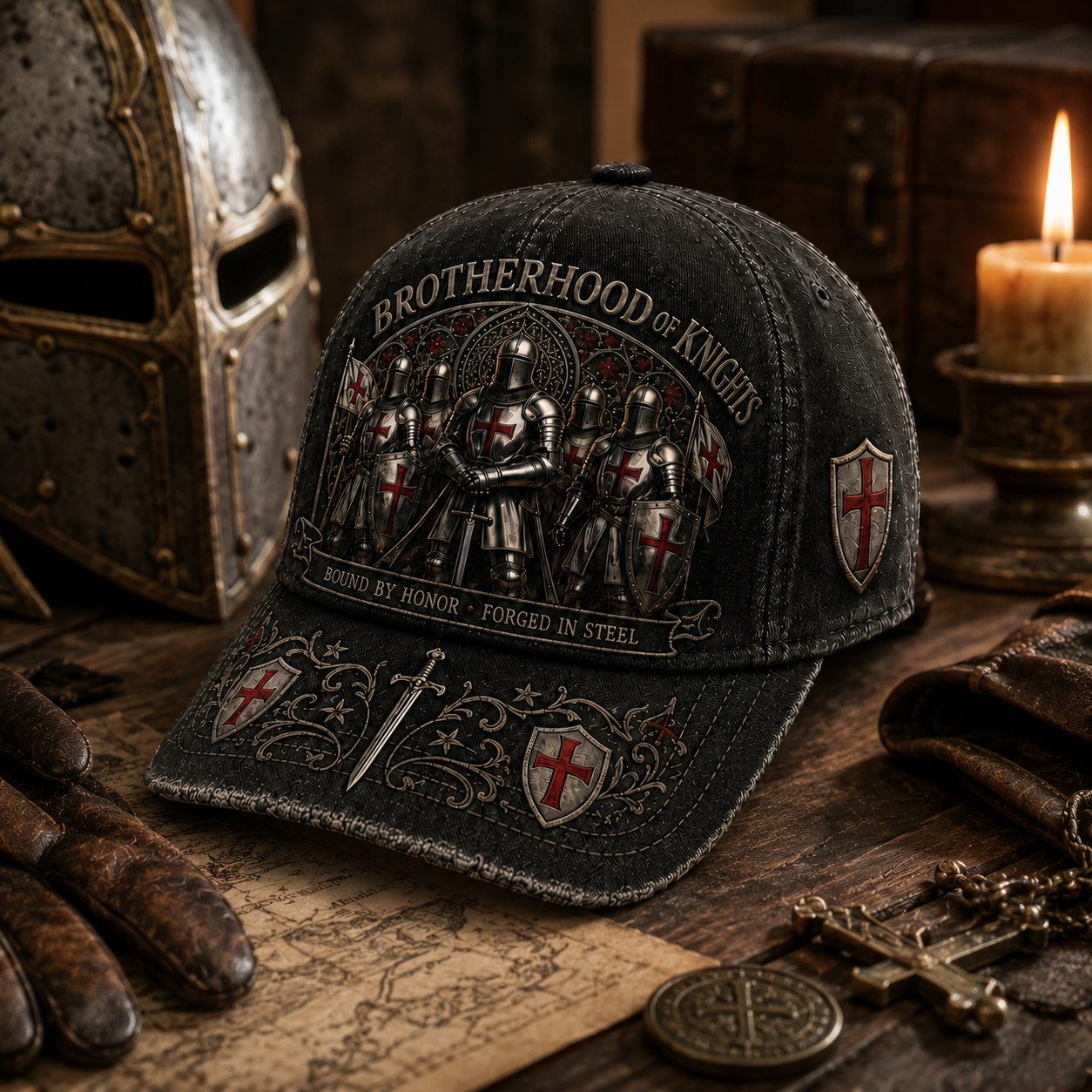 ⚔️Templer-Kappe – An die Ehre gebunden, aus Stahl geschmiedet 🛡️