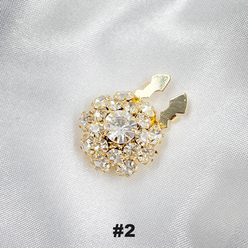 Blumen-Diamant-Ärmelknöpfe