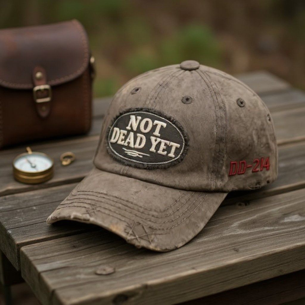 NOT DEAD YET – Vintage-Waschung Baseballkappe