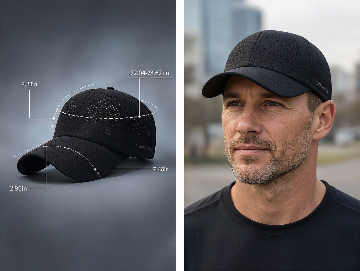 🌬️Schnelltrocknende Baseballkappe mit UV-Schutz – atmungsaktive, verstellbare Unisex-Kappe