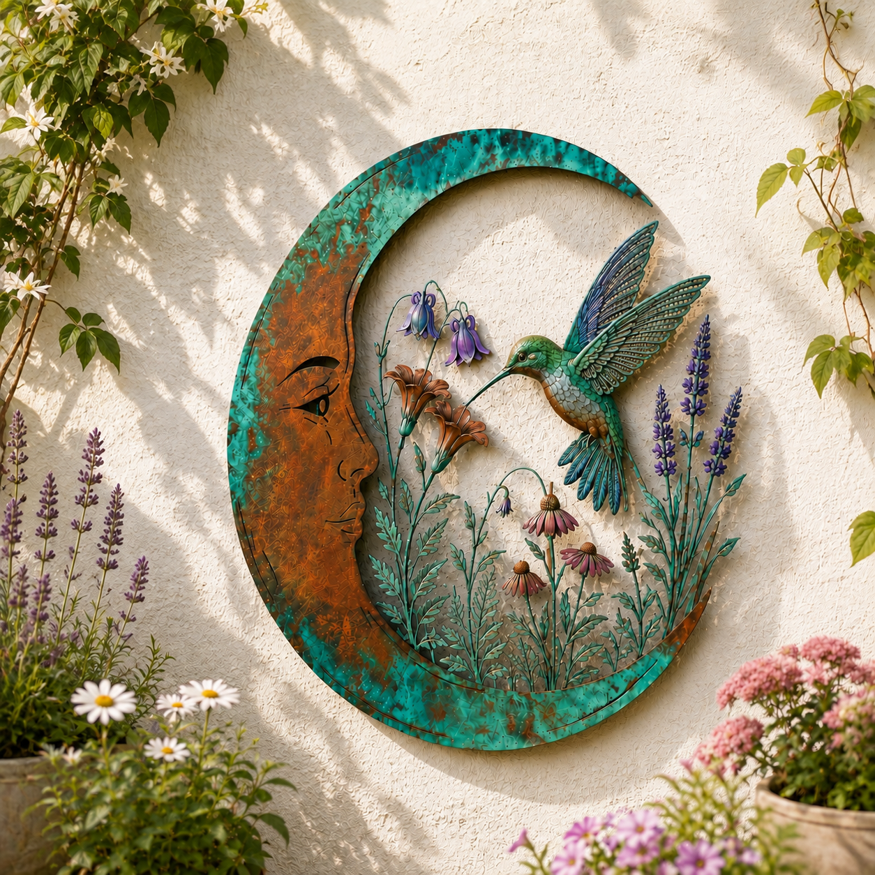 🌙Wanddekoration „Dragonfly Moon“