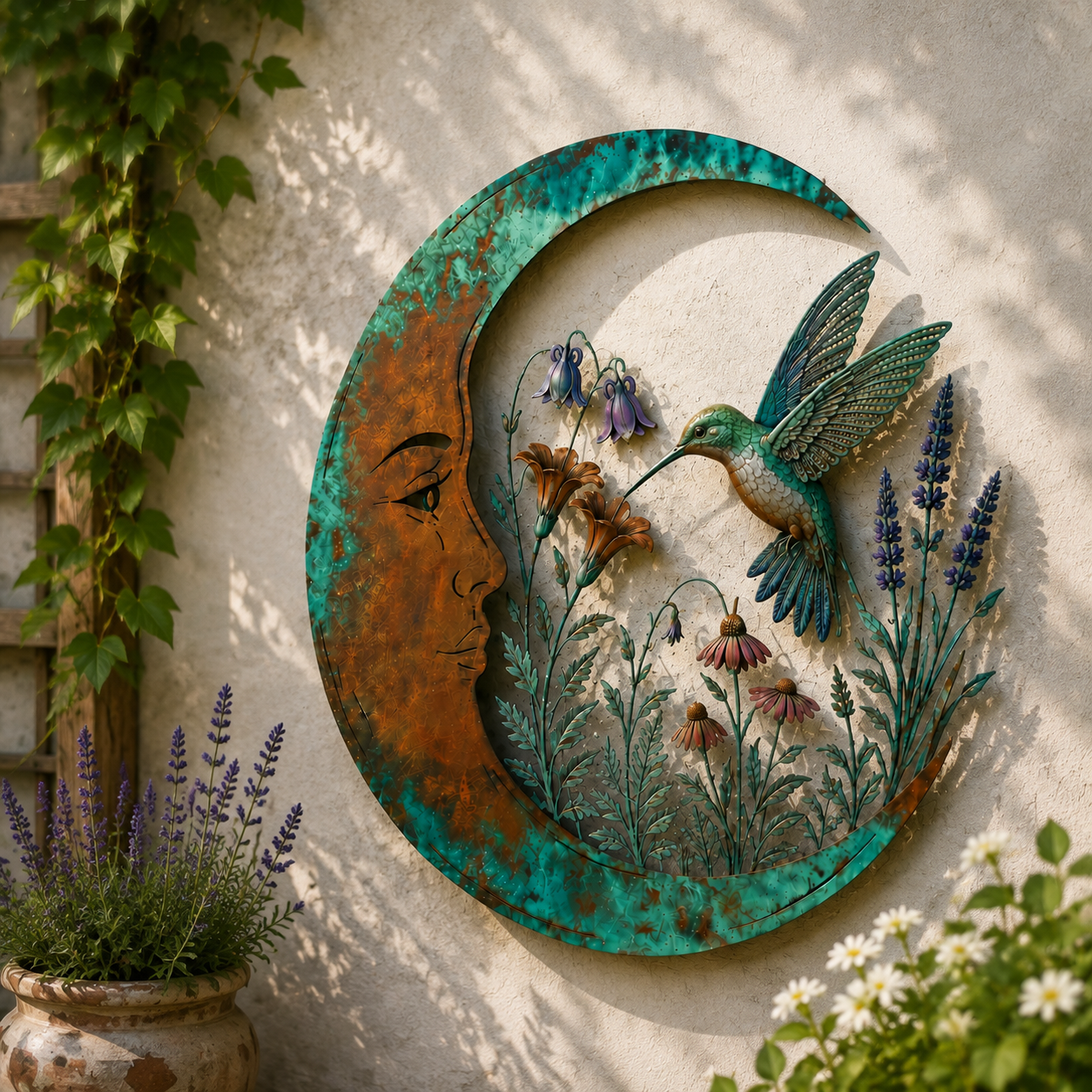 🌙Wanddekoration „Dragonfly Moon“