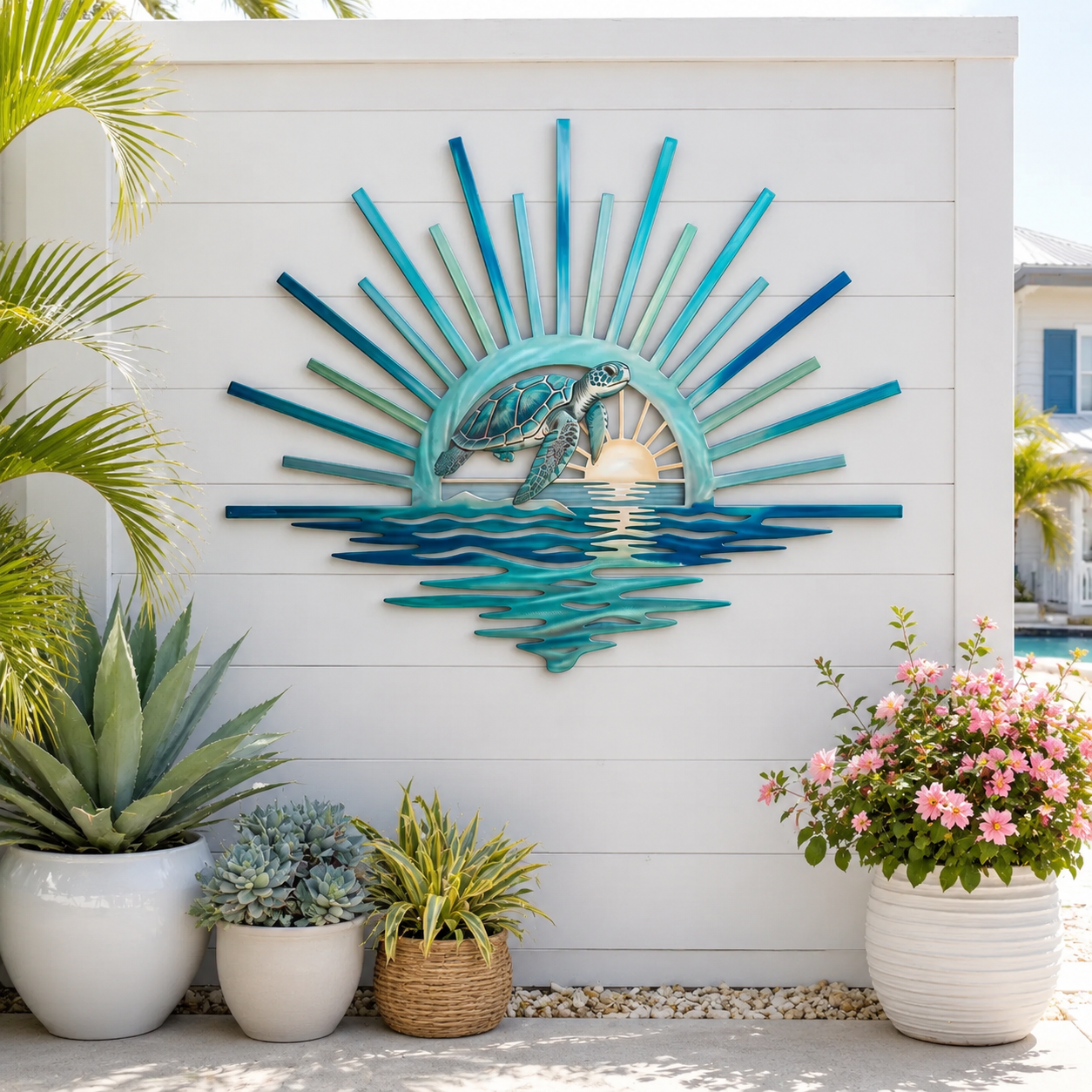 🌅 „Legend of the Sunset Tides“ – Wandbild aus Metall – 🌊 Wandbild aus Metall im Vintage-Marine-Stil