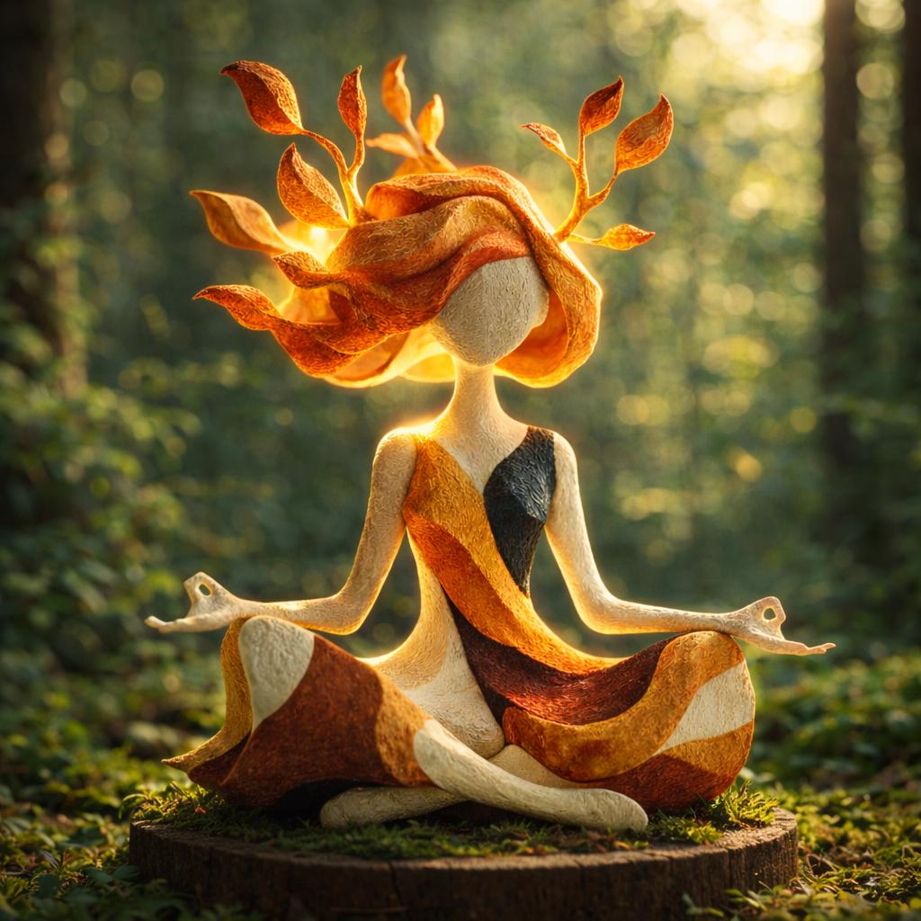🔥Letzter Tag – 50 % Rabatt🌿 Einzigartige Skulptur einer meditierenden Naturgöttin