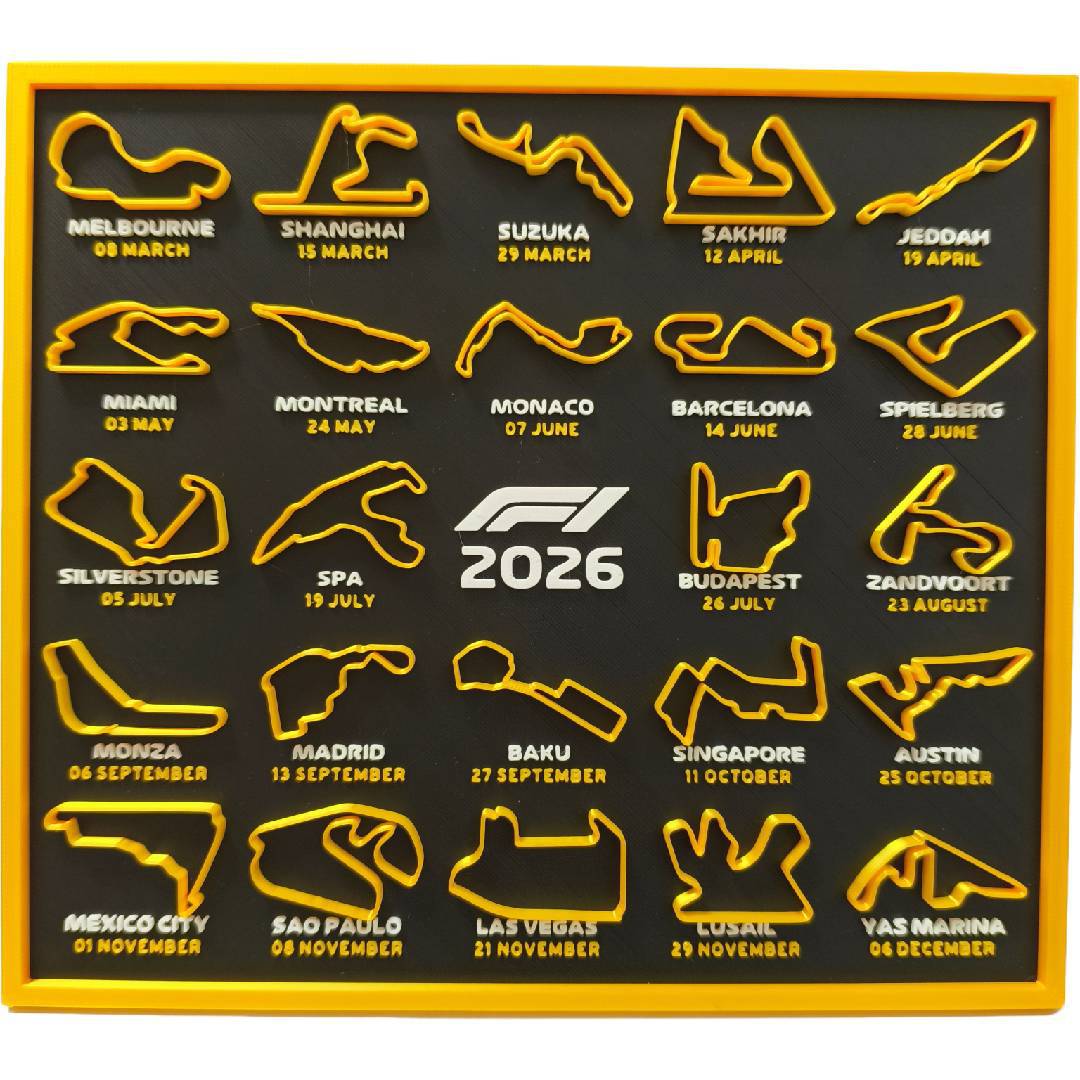 🏎️LETZTER TAG DES SOLDES – 49 % RABATT📅Formel-1-Kalender 2026 F1