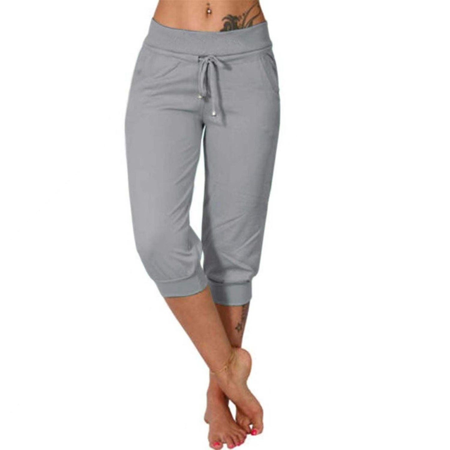 Kurze Jogginghose mit Kordelzug in der Taille zum Entspannen
