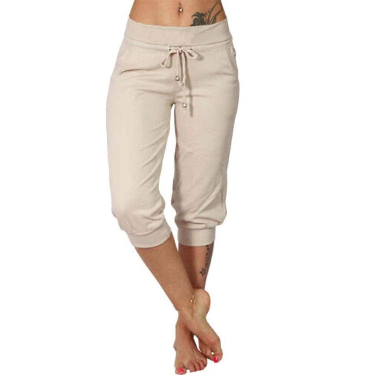 Kurze Jogginghose mit Kordelzug in der Taille zum Entspannen