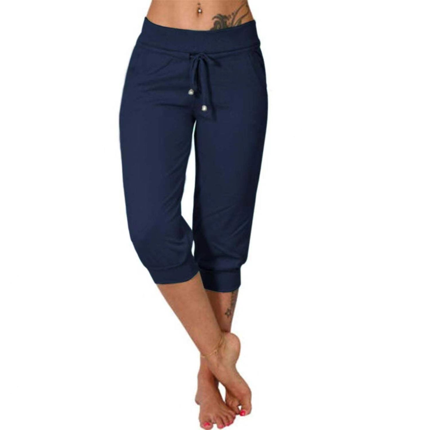 Kurze Jogginghose mit Kordelzug in der Taille zum Entspannen
