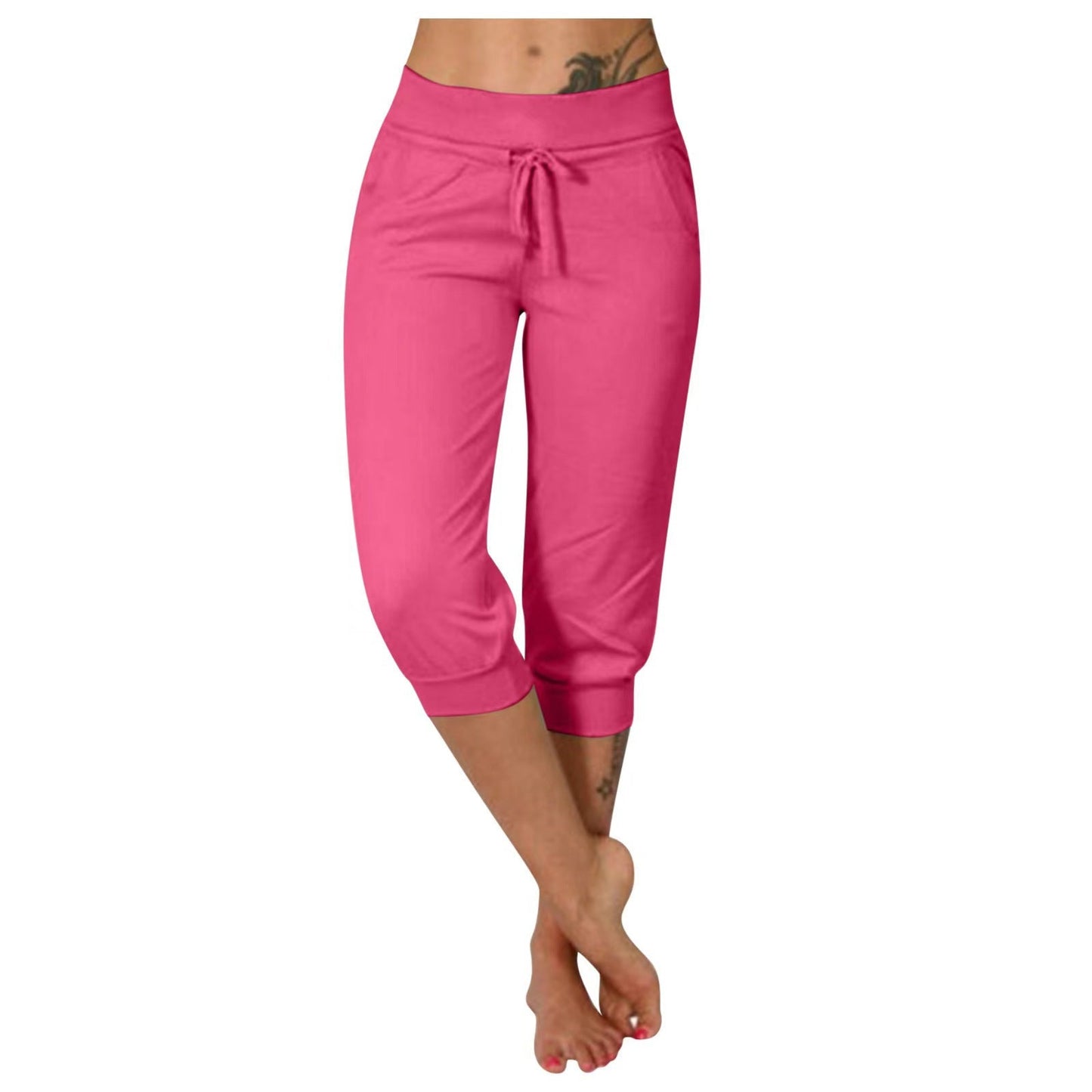 Kurze Jogginghose mit Kordelzug in der Taille zum Entspannen
