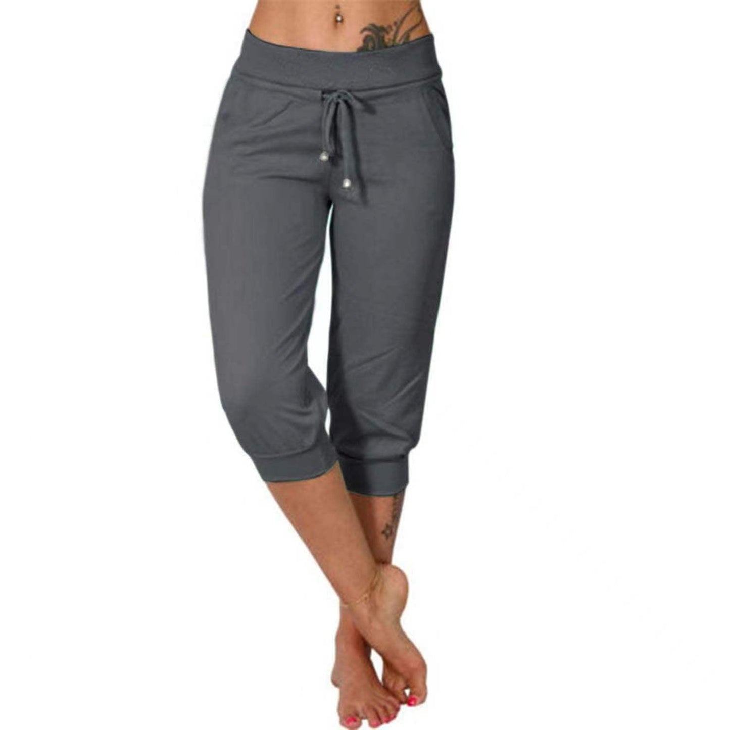 Kurze Jogginghose mit Kordelzug in der Taille zum Entspannen