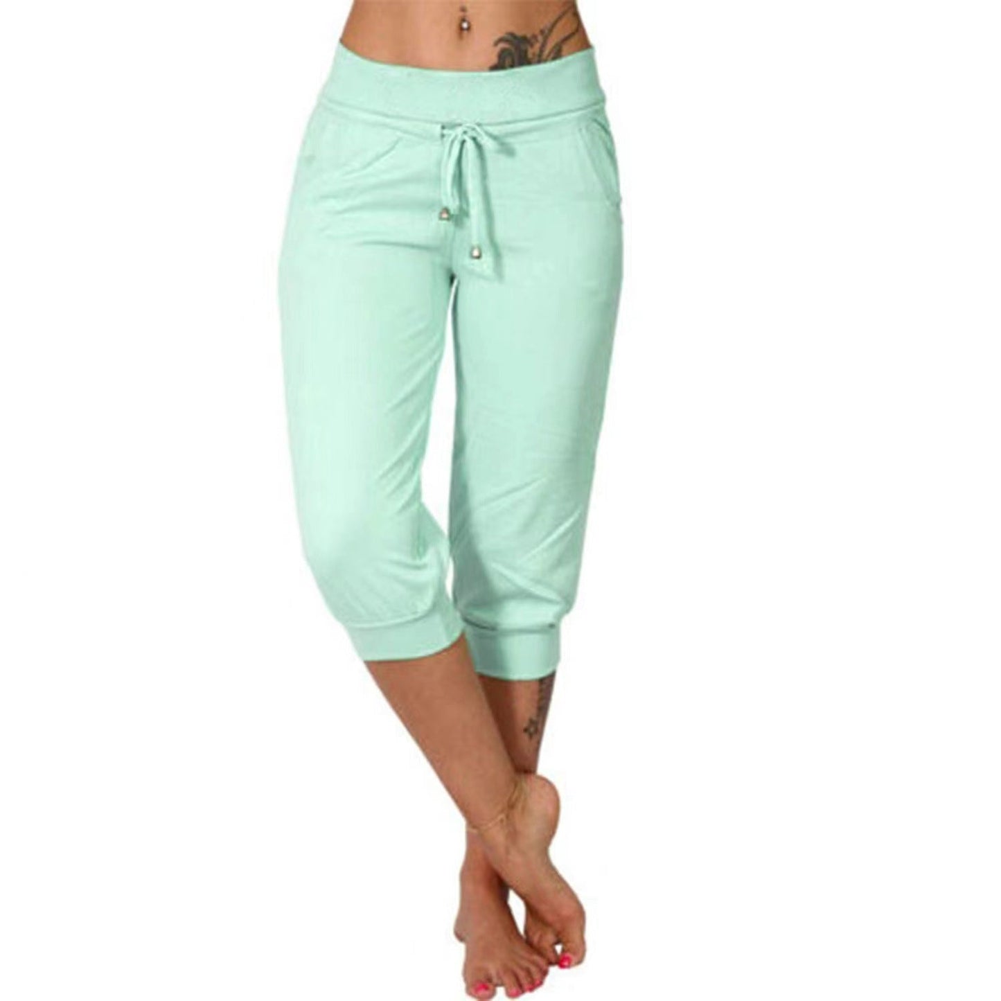 Kurze Jogginghose mit Kordelzug in der Taille zum Entspannen