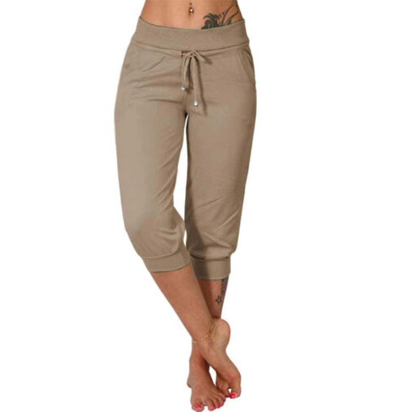 Kurze Jogginghose mit Kordelzug in der Taille zum Entspannen