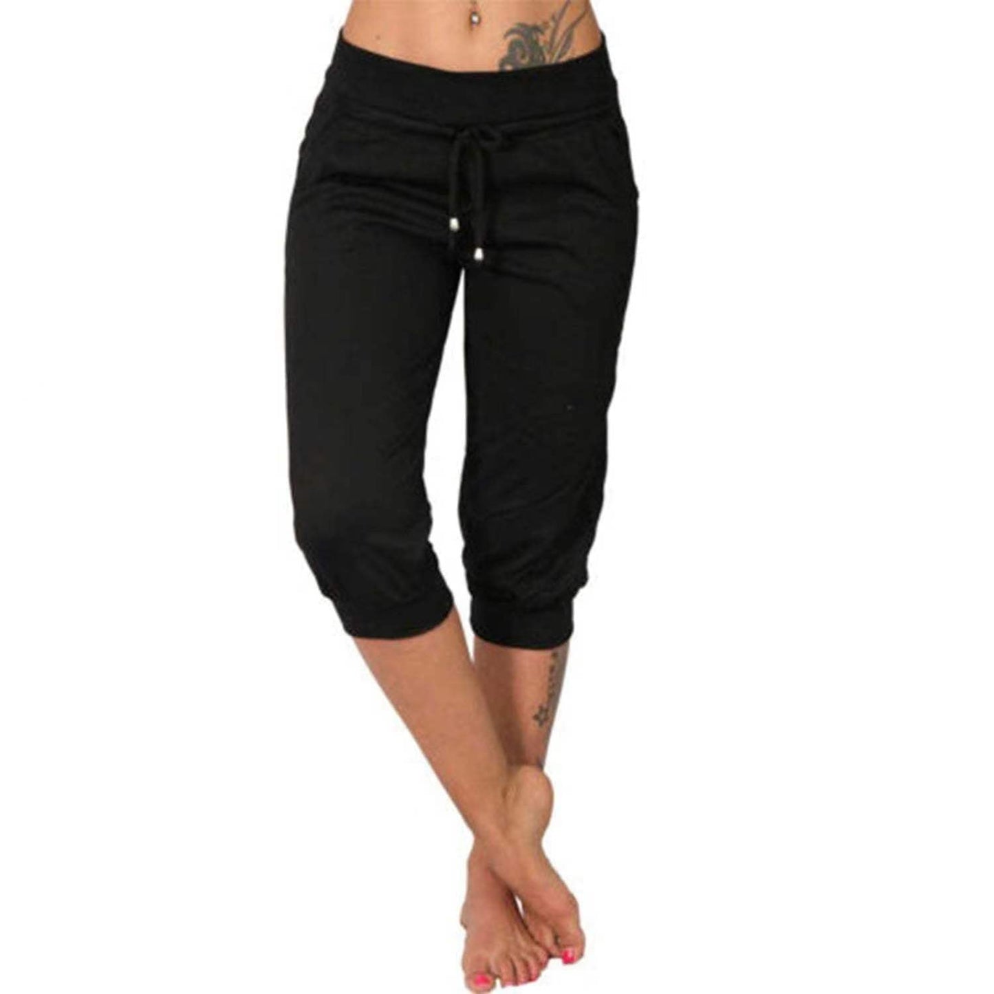 Kurze Jogginghose mit Kordelzug in der Taille zum Entspannen