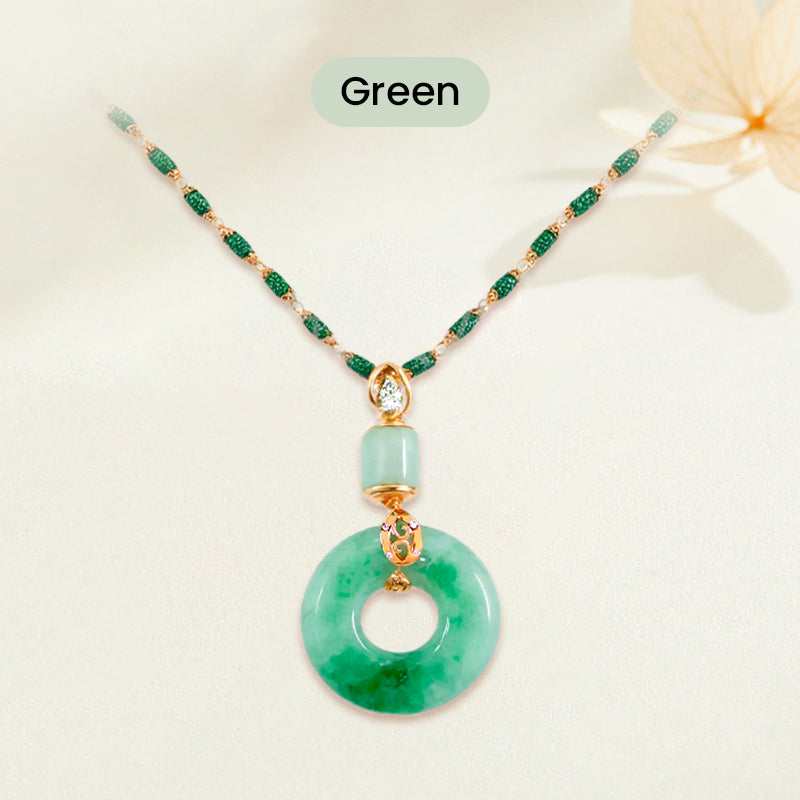 Jade-Optik Anhänger in runder Form – Zeitloses Symbol für Harmonie & Balance 💚🌿