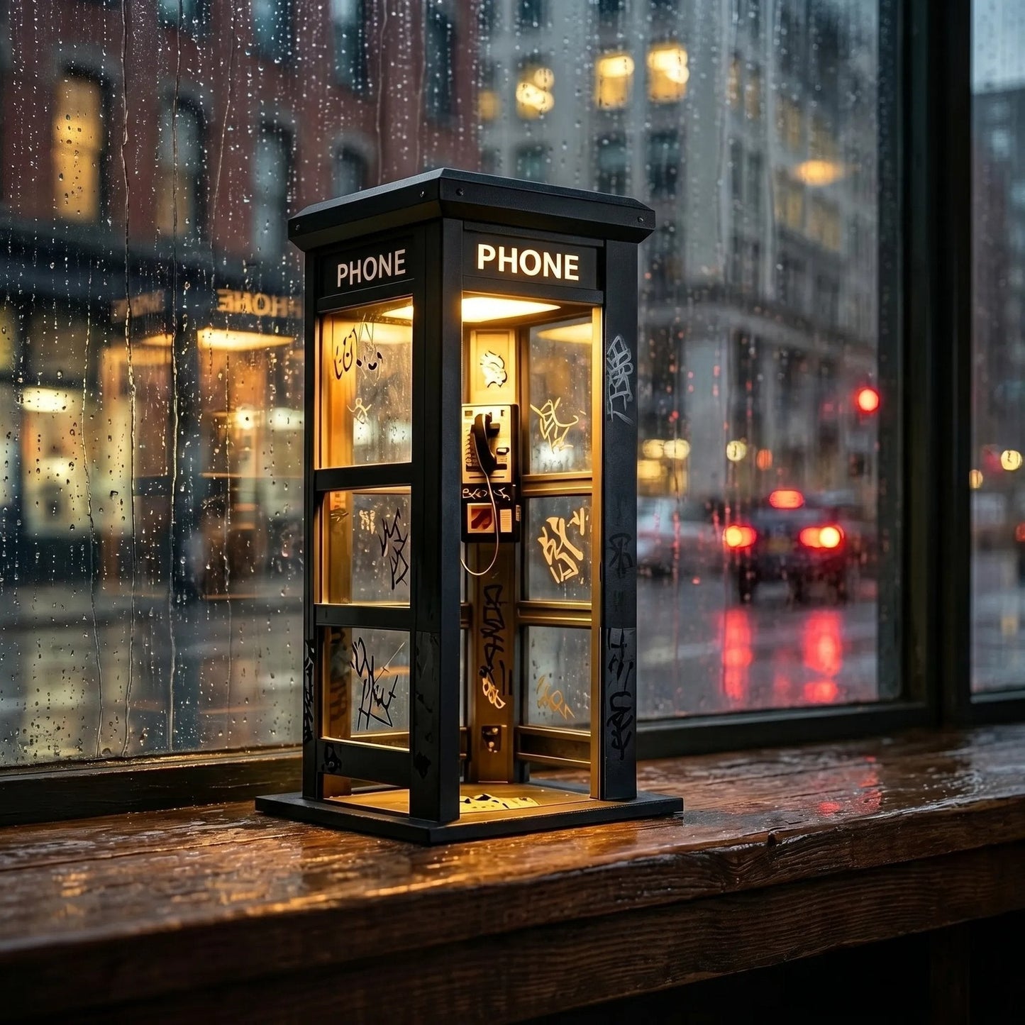 📞JETZT 50 % RABATT✨Stimmungsvolle Lampe im Stil einer Vintage-Telefonzelle