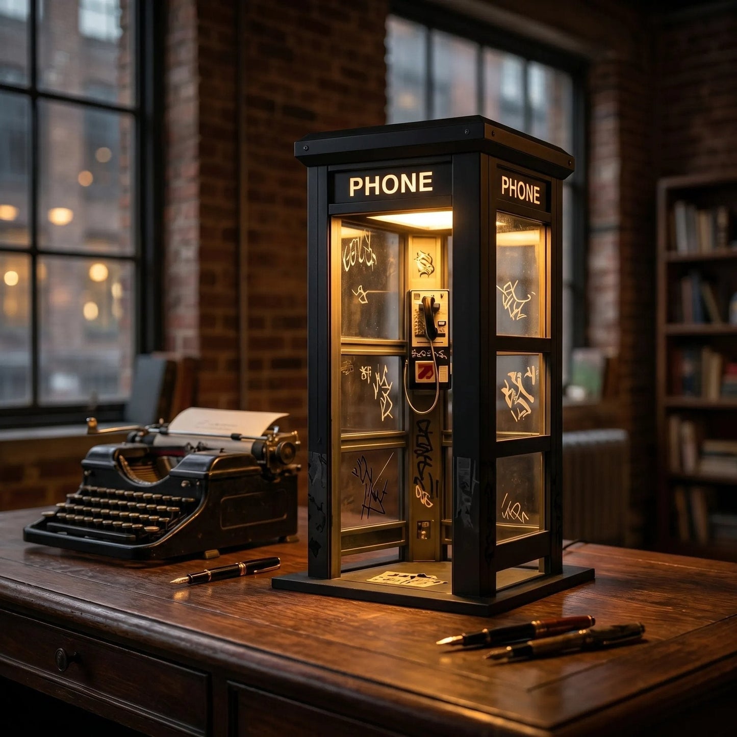 📞JETZT 50 % RABATT✨Stimmungsvolle Lampe im Stil einer Vintage-Telefonzelle