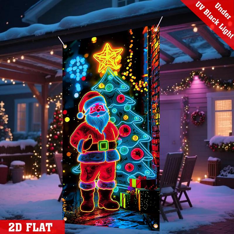 Fluoreszierender Weihnachts-Türbehang Party-Banner