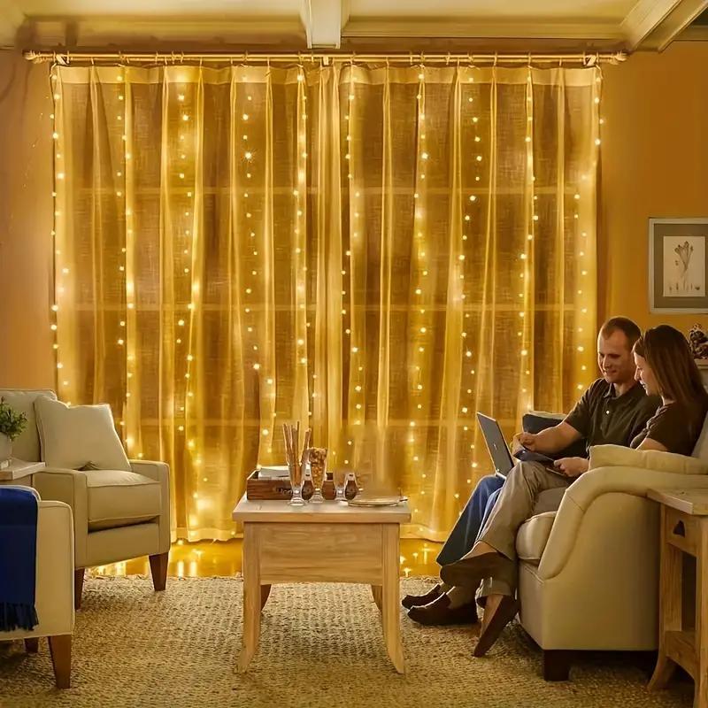 🎁Weihnachts-Sonderangebot: 49 % Rabatt🎅LED-Lichterkette, USB-betriebener LED-Lichtvorhang für Geschenkverpackungen