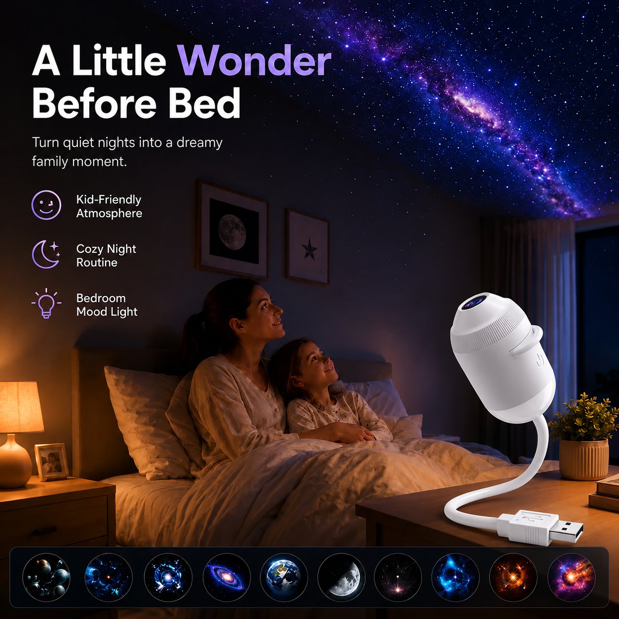✨ Plug-and-Play-HD-Sternprojektor