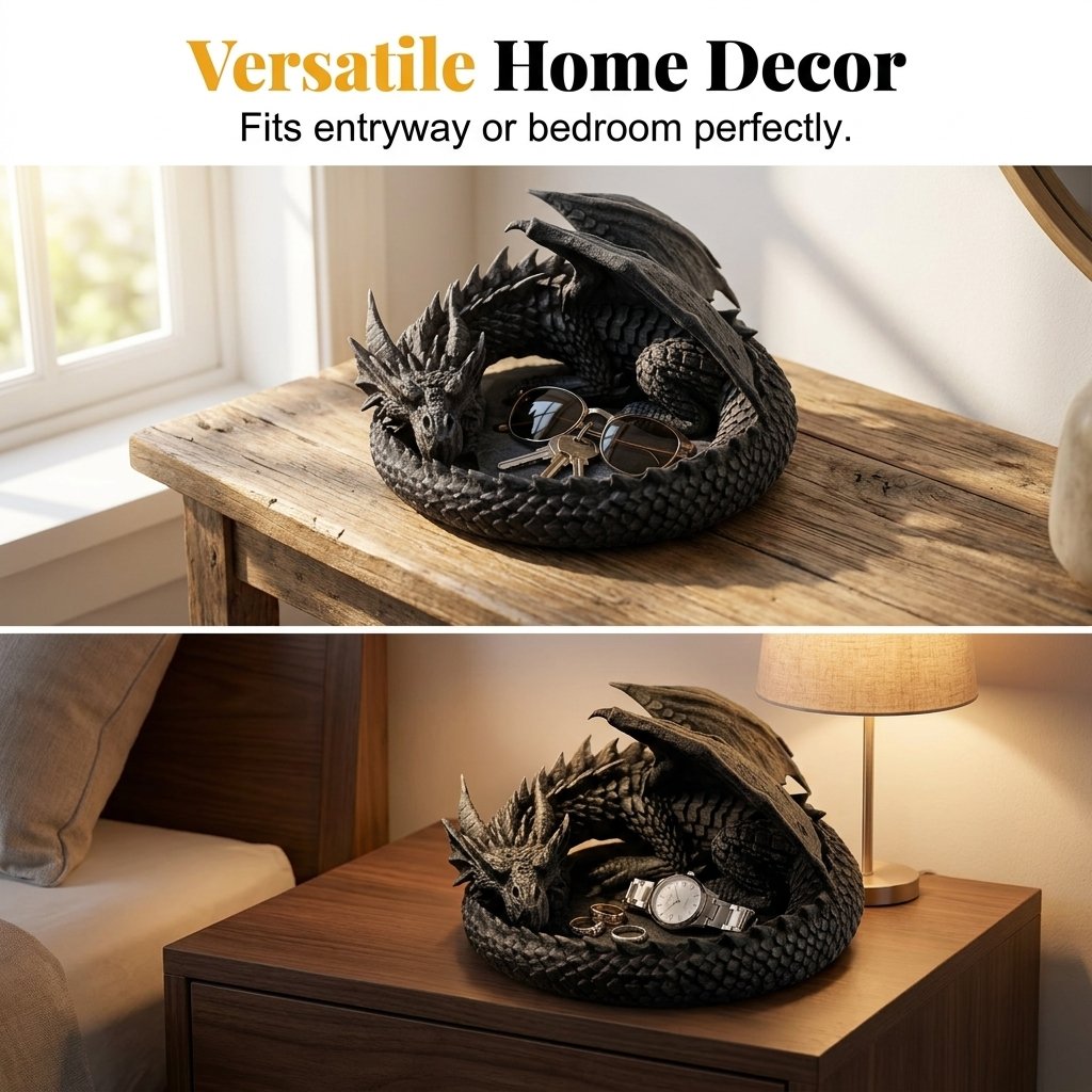🐉3D-gedruckte Aufbewahrungsschale „Dragon Guardian“ – Der Schatz des Drachen!