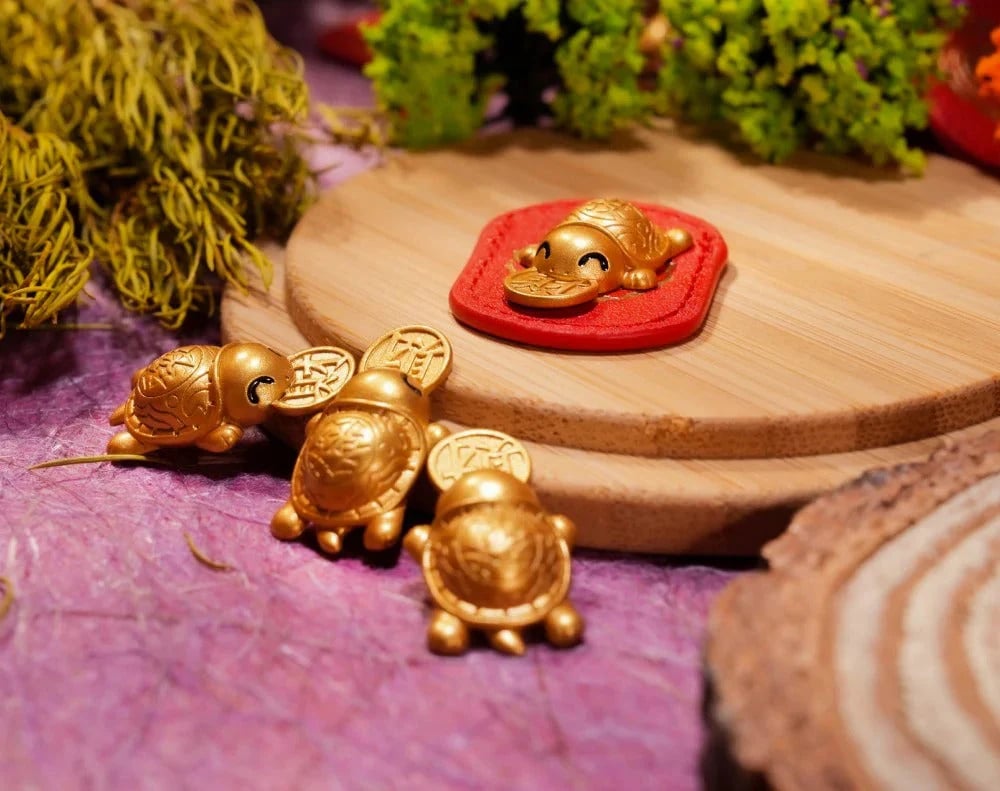 🐢2026 Goldener Schildkröten-Anhänger – Beißt sich am Glück fest🍀 und lässt es nie los!