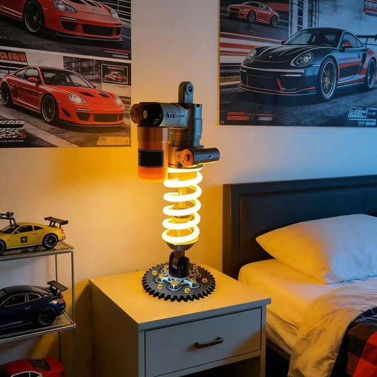 🎁Vatertags-Sonderangebot🔥Inspirierte Stoßdämpfer-Lampe – Verstellbare LED-Leuchte für Gamer und Autoliebhaber (⏰Kostenloser Versand)
