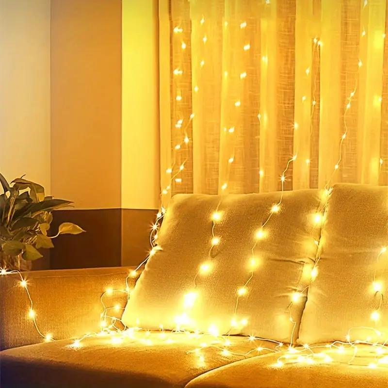 🎁Weihnachts-Sonderangebot: 49 % Rabatt🎅LED-Lichterkette, USB-betriebener LED-Lichtvorhang für Geschenkverpackungen