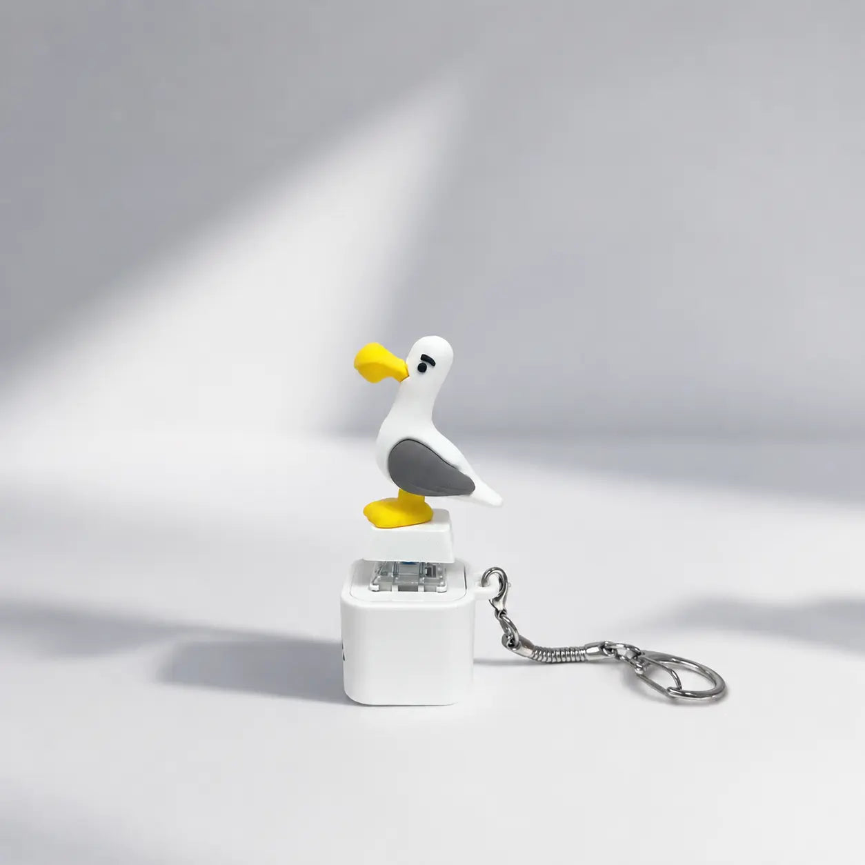 Seagull MINE! Schlüsselanhänger mit Knopf – Echtes Geräusch & LED-Licht