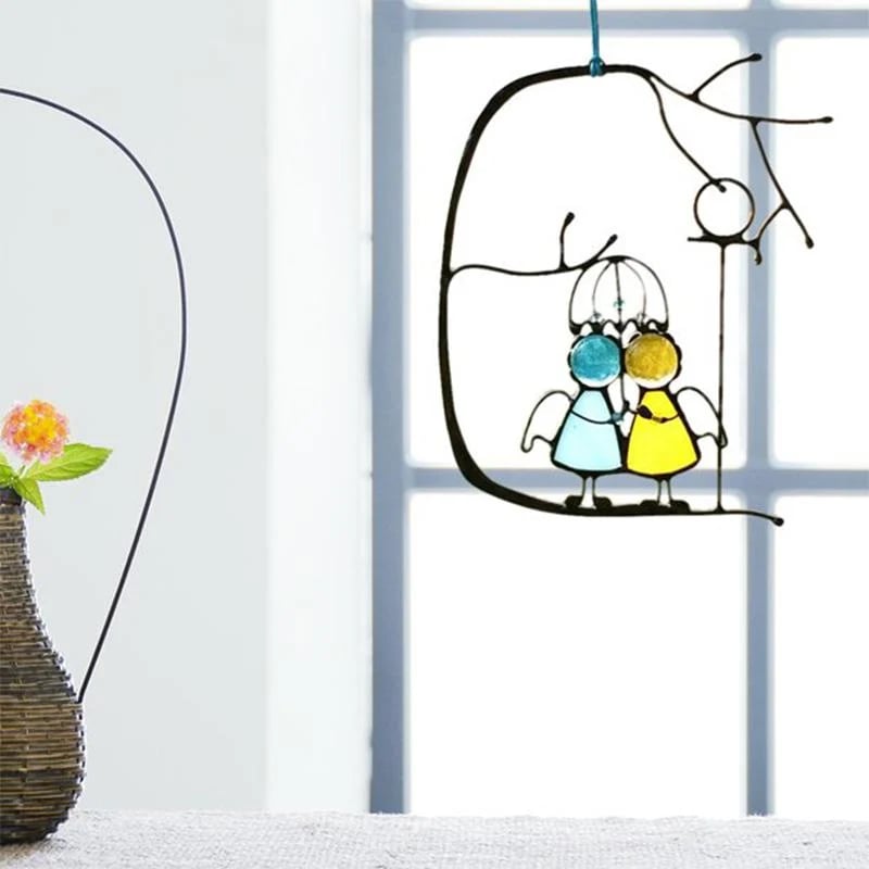 Sonnenfänger, Fensterbehang, Buntglaskunst