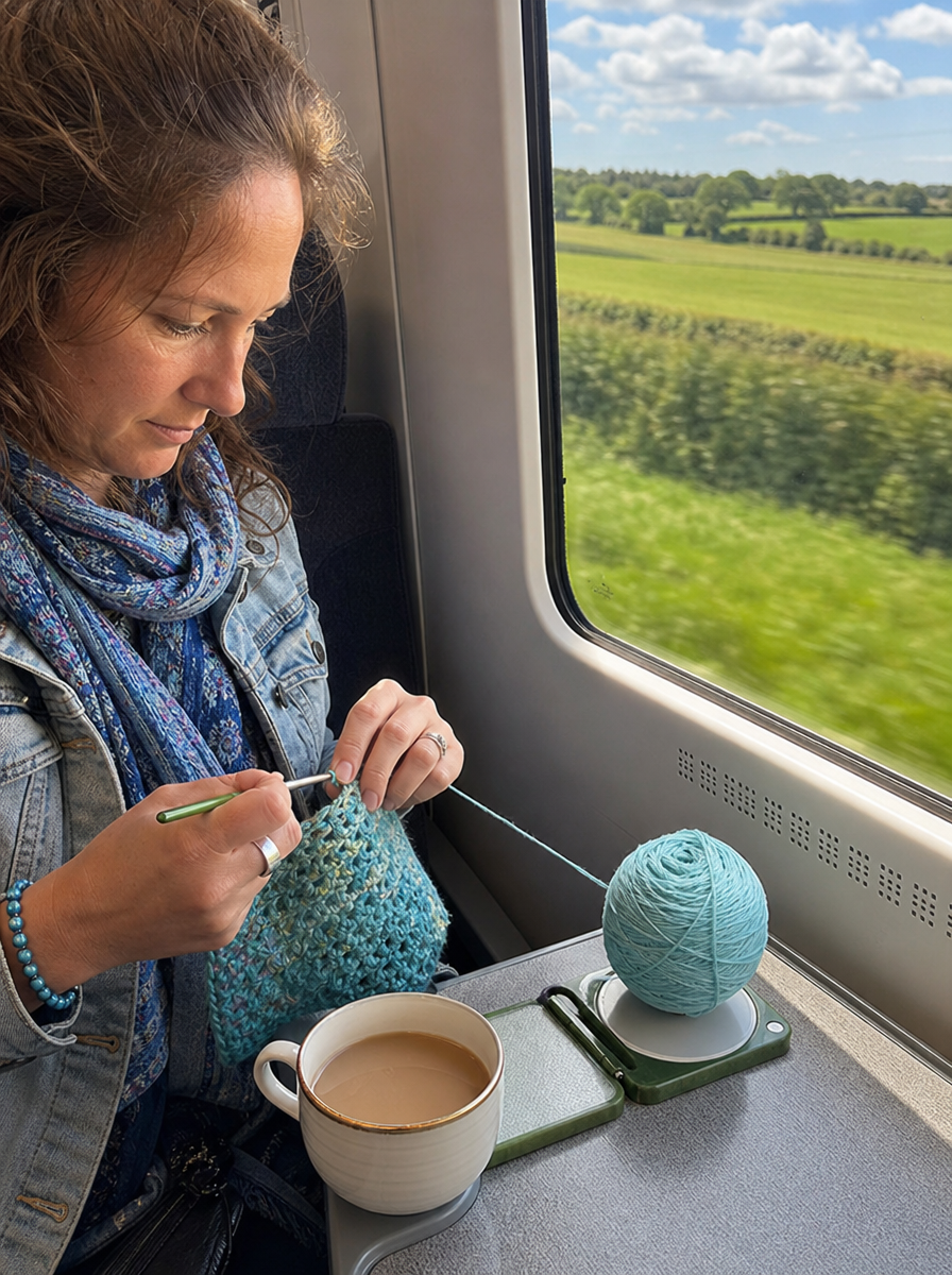 🧶Tragbarer Garnhalter zum Häkeln und Stricken